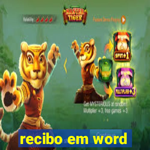 recibo em word